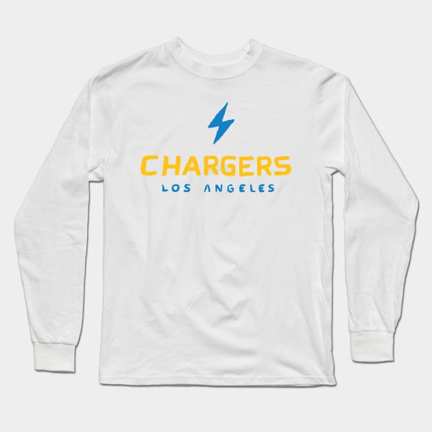 Los Angeles Chargeeees Long Sleeve T-Shirt by Very Simple Graph